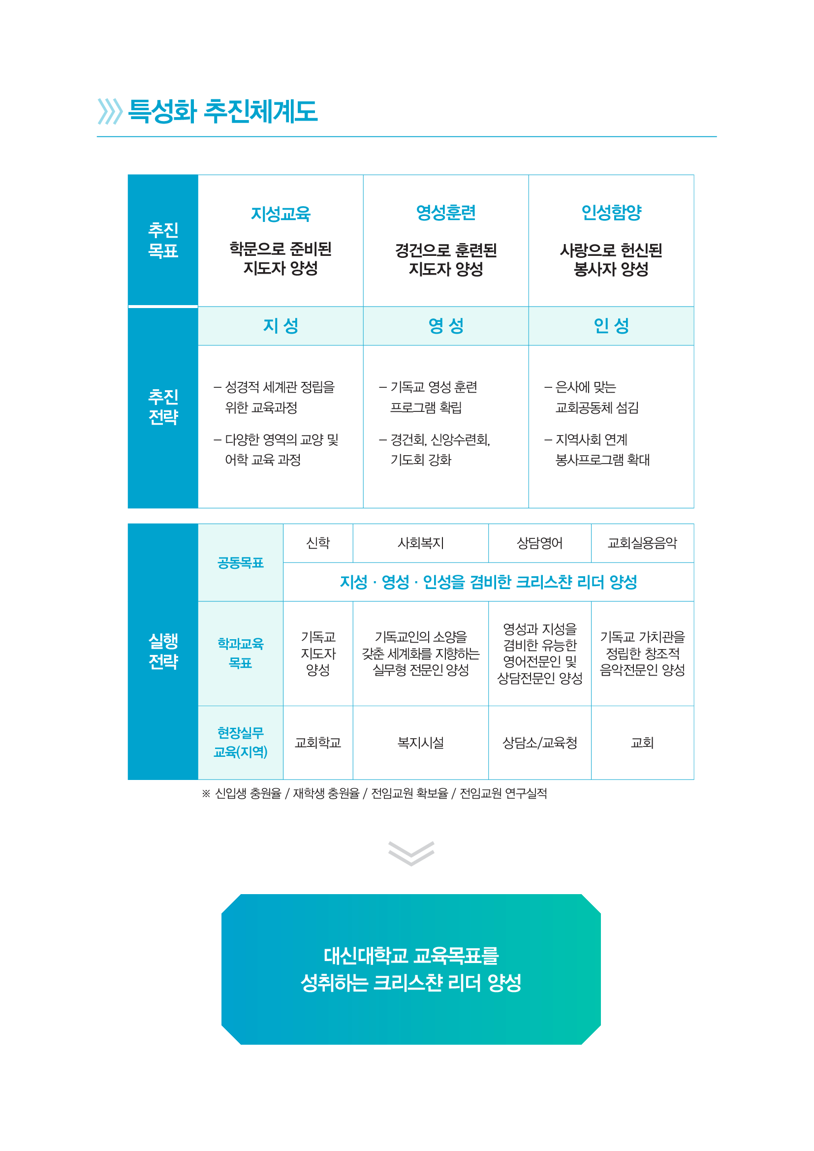 특성화 추진체계도